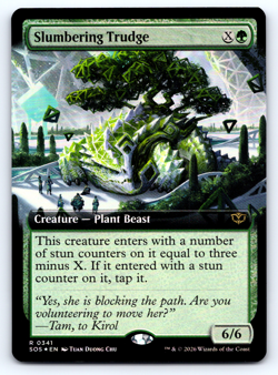Slumbering Trudge FOIL Extended Art - Secrets of Strixhaven - MTG - Image 1