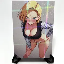 Dragon Ball Z Android 18 Sexy Anime Waifu Girl Lewd Doujin Goddess Story Card - Image 1