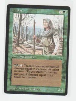 Magic the Gathering ~ MTG ~ 1x Tracker ~ LP ~ THE DARK - Image 1