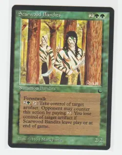 Magic the Gathering ~ MTG ~ 1x Scarwood Bandits ~ M/NM ~ THE DARK - Image 1