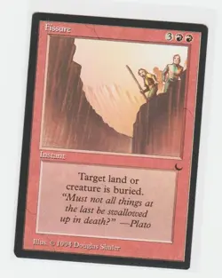 Magic the Gathering ~ MTG ~ 1x Fissure ~ M/NM ~ THE DARK - Image 1