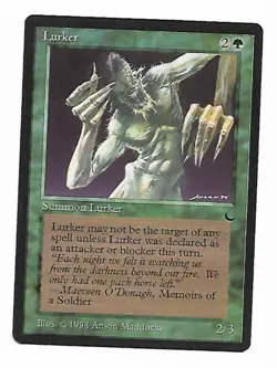 Magic the Gathering ~ MTG ~ 1x Lurker ~ MP ~ THE DARK - Image 1