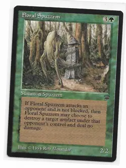 Magic the Gathering ~ MTG ~ 1x Floral Spuzzem ~ LEGENDS ~ LP - Image 1