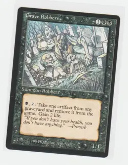 Magic the Gathering ~ MTG ~ 1x Grave Robbers ~ LP ~ THE DARK - Image 1