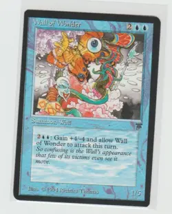 Magic the Gathering ~ MTG ~ 1x Wall of Wonder ~ LEGENDS ~ LP - Image 1