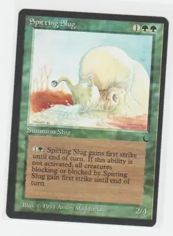Magic the Gathering ~ MTG ~ 1x Spitting Slug ~ LP ~ THE DARK - Image 1