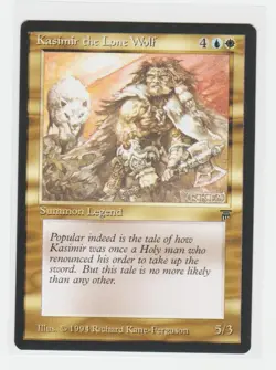Magic the Gathering ~ MTG ~ 1x Kasimir the Lone Wolf ~ LEGENDS ~ LP - Image 1