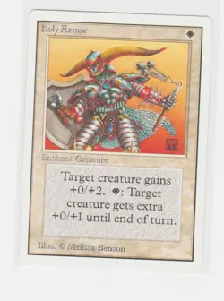 Magic the Gathering ~ MTG ~ 1x Holy Armor ~ UNLIMITED ~ M/NM - Image 1