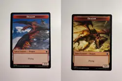 Dragon/Dragon Doubled-Sided Token 16/17 MTG Foundations - Image 3