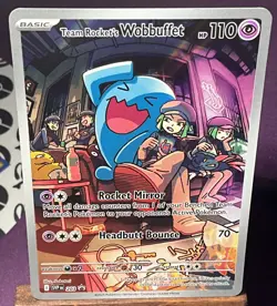 Team Rocket’s Wobbuffet MINT NM 203 Promo Destined Rivals B31 pokemon card - Image 1