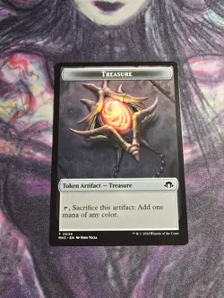 Dragon // Treasure Double-sided Token 12-34 M3C Commander: Modern Horizons 3 NM - Image 2