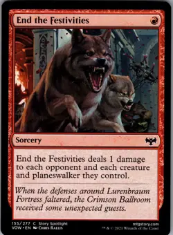 End the Festivities 155 - Innistrad: Crimson Vow NM - Magic: The Gathering TCG - Image 1