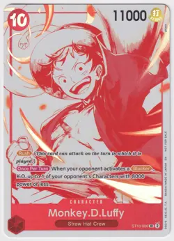 Monkey D Luffy ST10-006 3rd Anniversary One Piece Card Game TCG English - Image 1