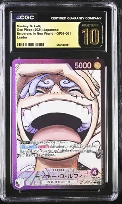 One Piece Monkey D. Luffy OP09-061 Japanese L Alt Art CGC Pristine 10 - Image 1