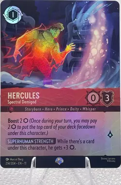 Disney Lorcana Hercules-Spectral Demigod 214/204 Winterspell Epic Holo - Image 1