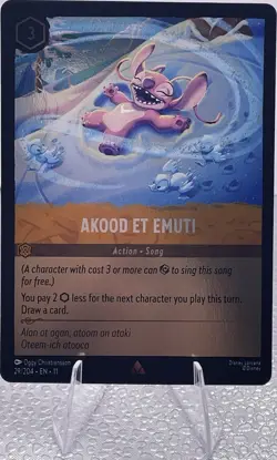 Disney Lorcana Akood Et Emuti 29/204 Winterspell Rare Foil - Image 1
