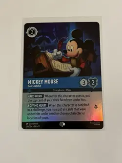 Disney Lorcana Mickey Mouse-Bob Cratchit 219/204 Winterspell Epic Holo - Image 1