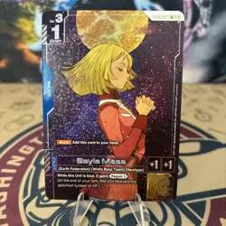 Gundam card Game Sayla Mass R+ Foil Newtype Rising GD01-087 - Image 1