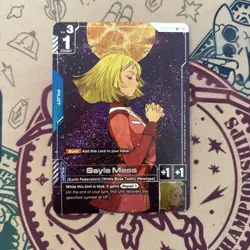 Gundam card Game Sayla Mass R+ Foil Newtype Rising GD01-087 - Image 3