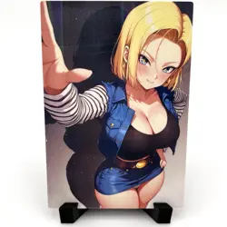 Dragon Ball Z Android 18 Sexy Anime Waifu Girl Doujin Lewd Goddess Story Card - Image 2