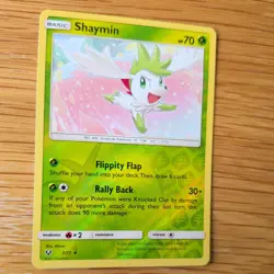 SHAYMIN 7/73 POKEMON CARD (SHINING LEGENDS SET) REVERSE HOLO - Image 3