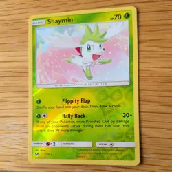 SHAYMIN 7/73 POKEMON CARD (SHINING LEGENDS SET) REVERSE HOLO - Image 4