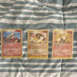 Pokemon TCG 2003 Nintendo Blaziken Sandslash Arcanine Card Lot - 3 Rare Cards - Image 1
