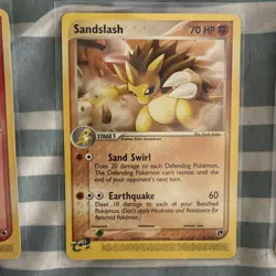 Pokemon TCG 2003 Nintendo Blaziken Sandslash Arcanine Card Lot - 3 Rare Cards - Image 3