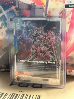 Gundam Card Game Phantom Aria GD04 SP LR+ Unicorn Gundam Destroy Mode GD01-002 - Image 1