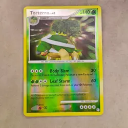 Torterra 17/130 Diamond and Pearl Reverse Holo Pokemon Card LP Lightly Played - Image 1