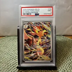Pokemon TCG Destined Rivals Ethan's Typhlosion Card 190/182 - PSA 9 - Image 1