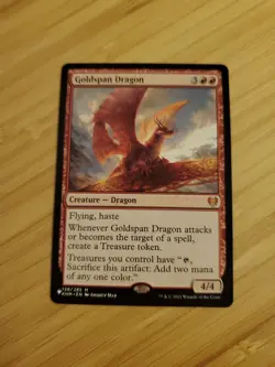 MTG 1x Goldspan Dragon # 139 The List - Kaldheim Magic the Gathering Card x1 NM - Image 1