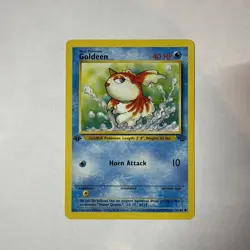 Pokemon 1st Edition Jungle Goldeen 53/64 LP First Edition TCG Card - Image 1