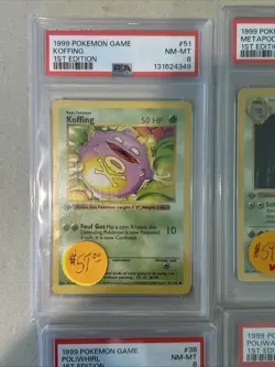 Pokemon Set Of Psa 8 Cards - Image 2