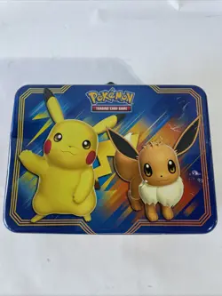 Pokemon TCG: Fall 2018 Collector’s Chest Tin Featuring Pikachu & Eevee No Cards - Image 1
