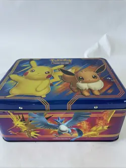 Pokemon TCG: Fall 2018 Collector’s Chest Tin Featuring Pikachu & Eevee No Cards - Image 2
