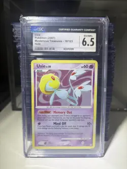 Pokemon Uxie TCG Holo Rare Card Mysterious Treasures 18 - Image 1