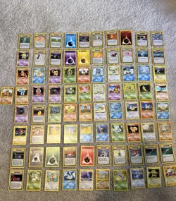 Pokemon TCG Base Set Unlimited 81 Card Lot - Image 1