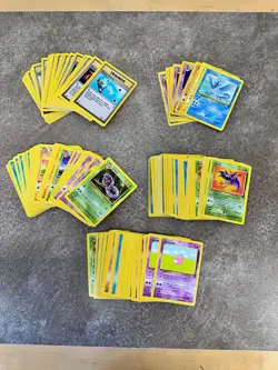 Pokemon Fossil 130+ Card lot - vintage 1999 - 9 Rares - Never Played! - Image 1