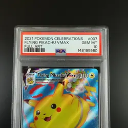 PSA 10 Flying Pikachu Vmax 007/025 Pokemon Celebrations Holo Graded Card - Image 2