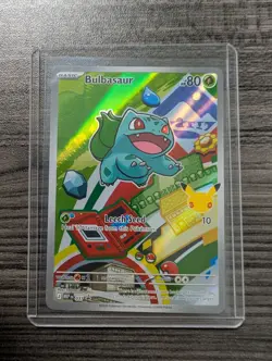 Bulbasaur 037 Promo Pokemon Card TCG First Partner Illustration Collection NM - Image 1
