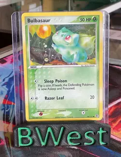Bulbasaur MP HP Holo 54 Fire Red & Leaf Green Pokemon TCG Card 2004 - Image 1