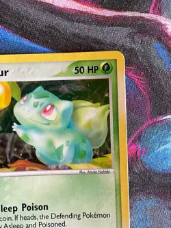 Bulbasaur MP HP Holo 54 Fire Red & Leaf Green Pokemon TCG Card 2004 - Image 4