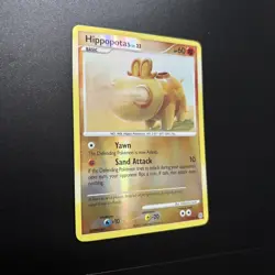 Pokemon Card - Hippopotas Diamond and Pearl 51/130 Uncommon Reverse Holo - Image 2