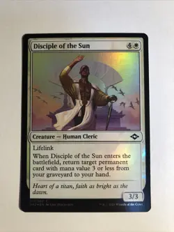 1x Modern Horizons 2 Disciple Of The Sun Foil NM/M Magic The Gathering Mtg - Image 1
