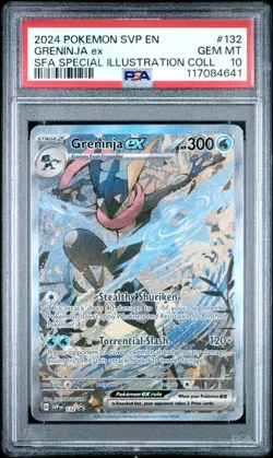 2024 POKEMON SVP EN-SV BLACK STAR PROMO #132 GRENINJA EX PSA 10 Pokemon Card - Image 1