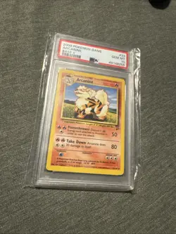 2000 Pokemon Game Arcanine Holo PSA 10 Gem Mint Card Base II Set - Image 1