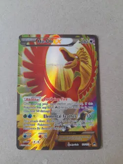 Pokemon TCG Ho-Oh EX Full Art 121/122 Rare Ultra XY Breakpoint Holo Card 2016 - Image 1