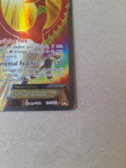 Pokemon TCG Ho-Oh EX Full Art 121/122 Rare Ultra XY Breakpoint Holo Card 2016 - Image 4