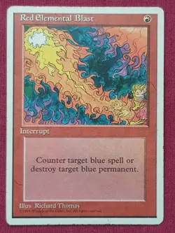 Magic The Gathering 4TH EDITION RED ELEMENTAL BLAST red card MTG - Image 1